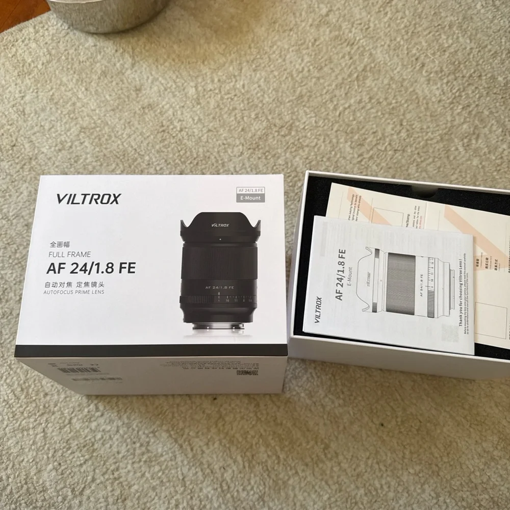 Viltrox 24mm F1.8 AF Full Frame Wide Angle Portrait Lens for Sony E FE A9 Camera